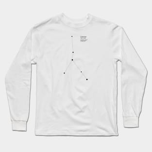Cancer Zodiac Constellation Long Sleeve T-Shirt